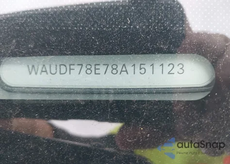 2008 Audi A4 2.0T/2.0T Special Edition from USA, damaged, VIN WAUDF78E78A151123